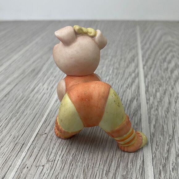 George Good Ceramic Pig Figurine Warm Up Stretching Aerobics - Picture 3 of 8